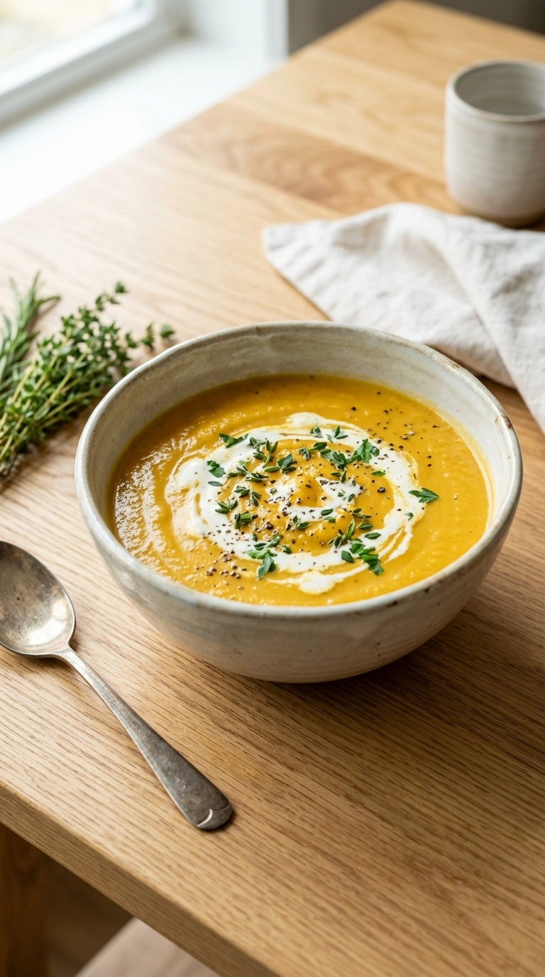 Sweet Apple Butternut Soup | 40-Min Cozy Harvest Family Bowl