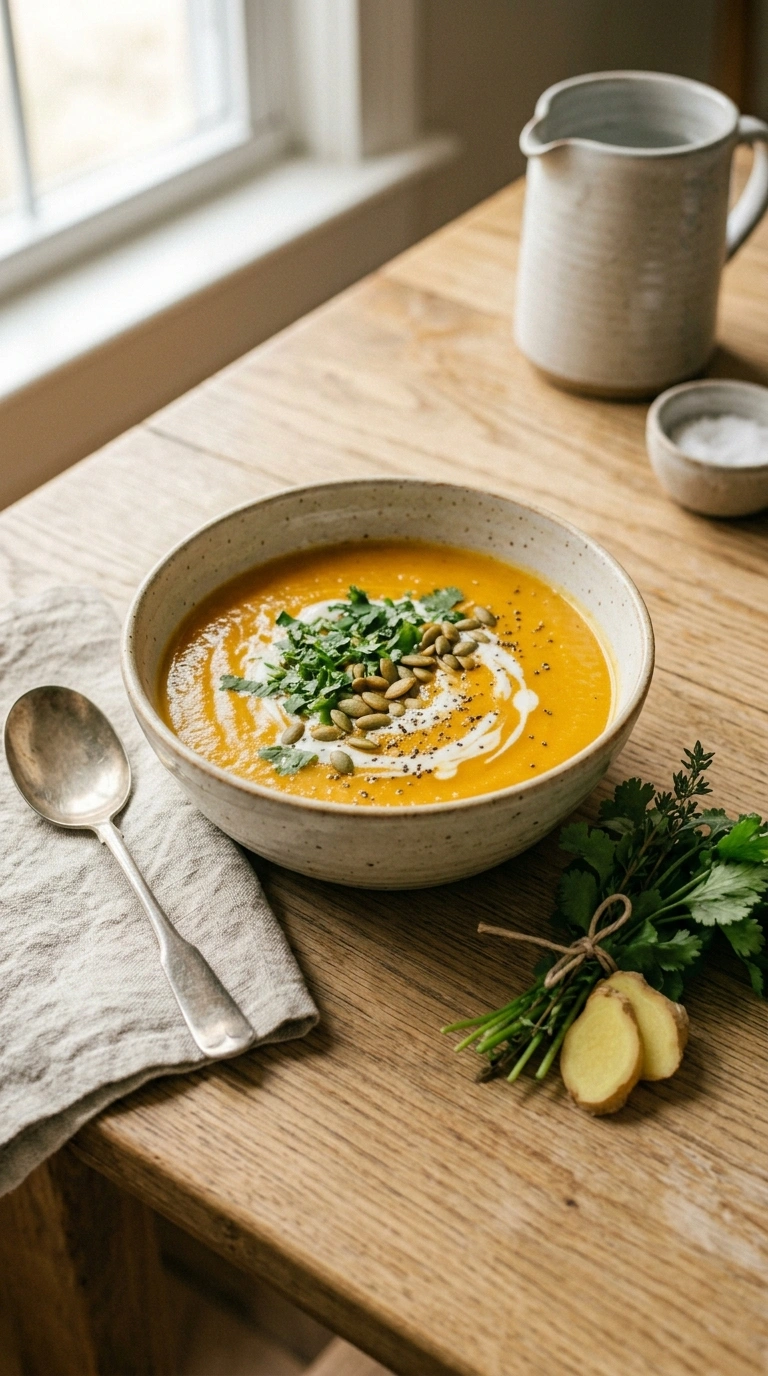 Zesty Ginger Butternut Soup | 35-Min Warming Fall Family Dinner