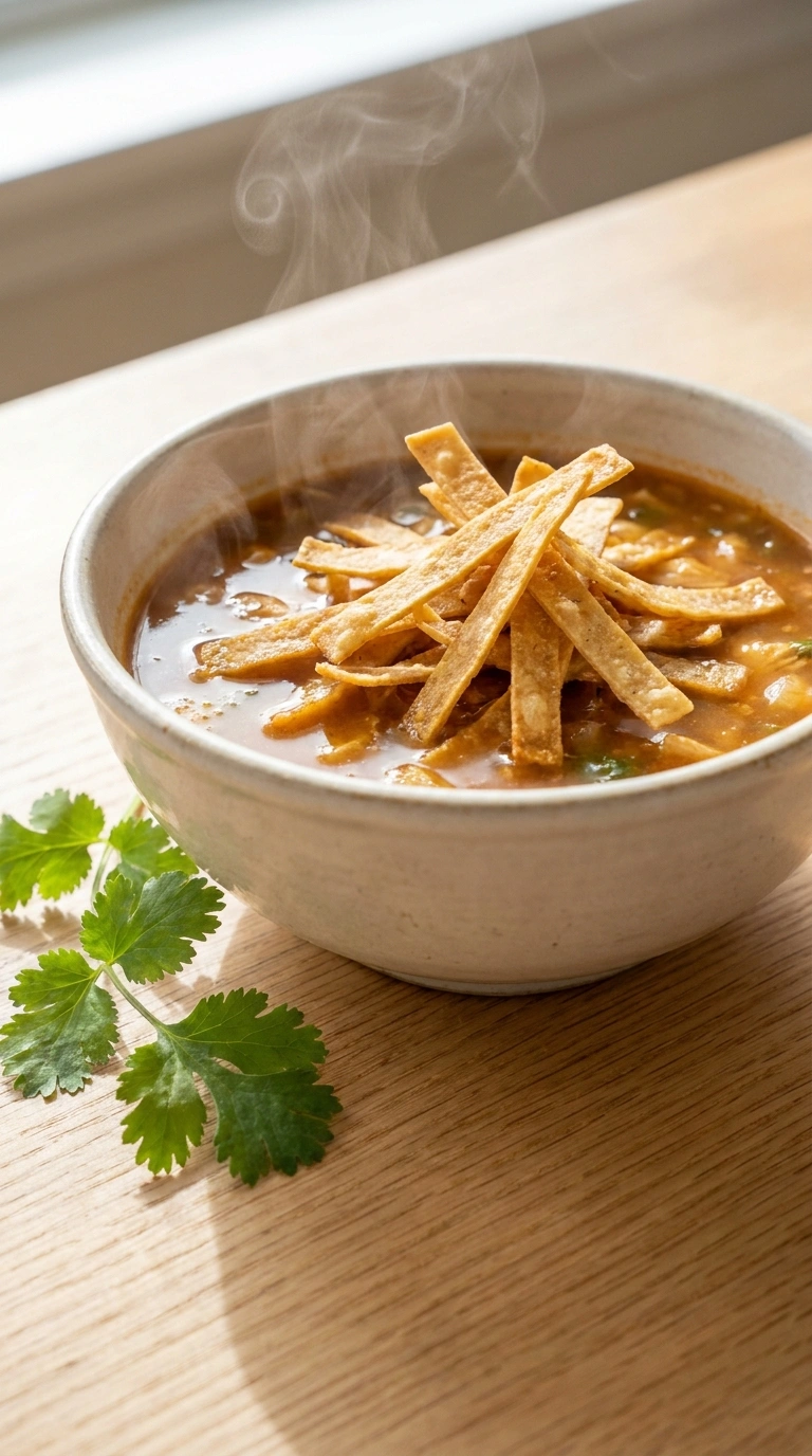Smoky Chicken Tortilla Soup | 35-Min Cozy Family Dinner Bowl