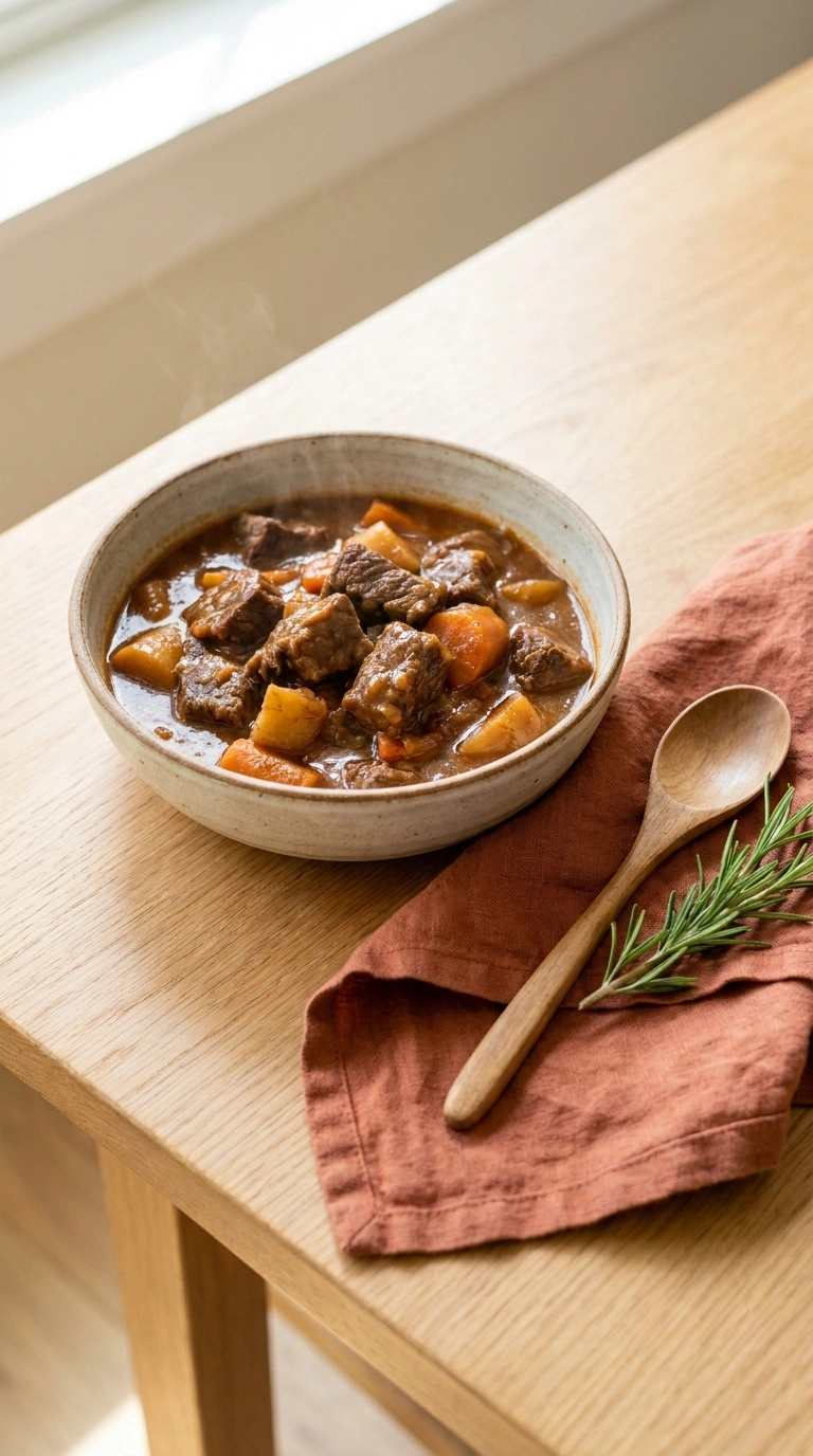 beef stew ready to serve