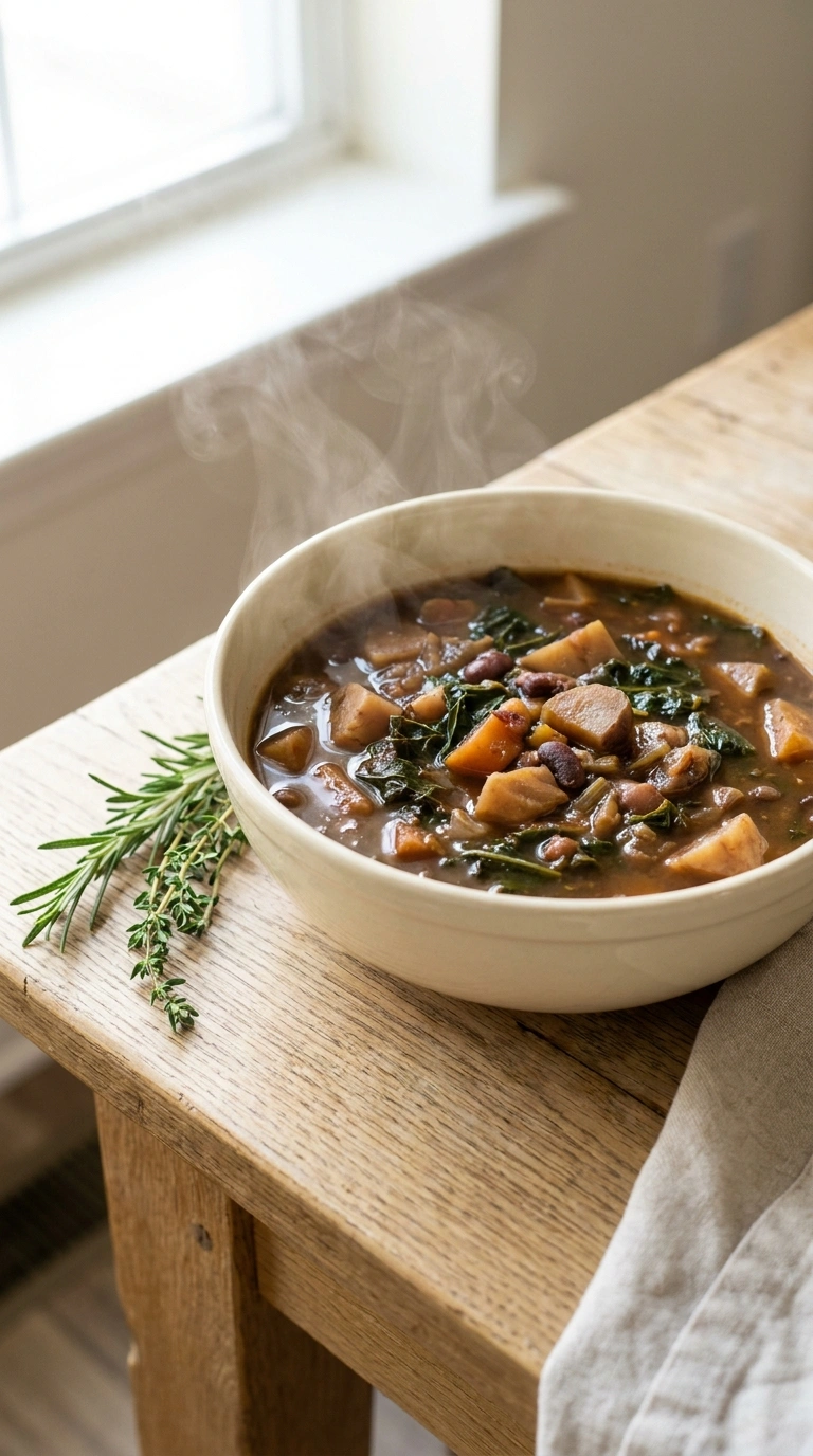 Rich Beef Vegetable Soup | 40-Min Cozy Family Comfort Bowl