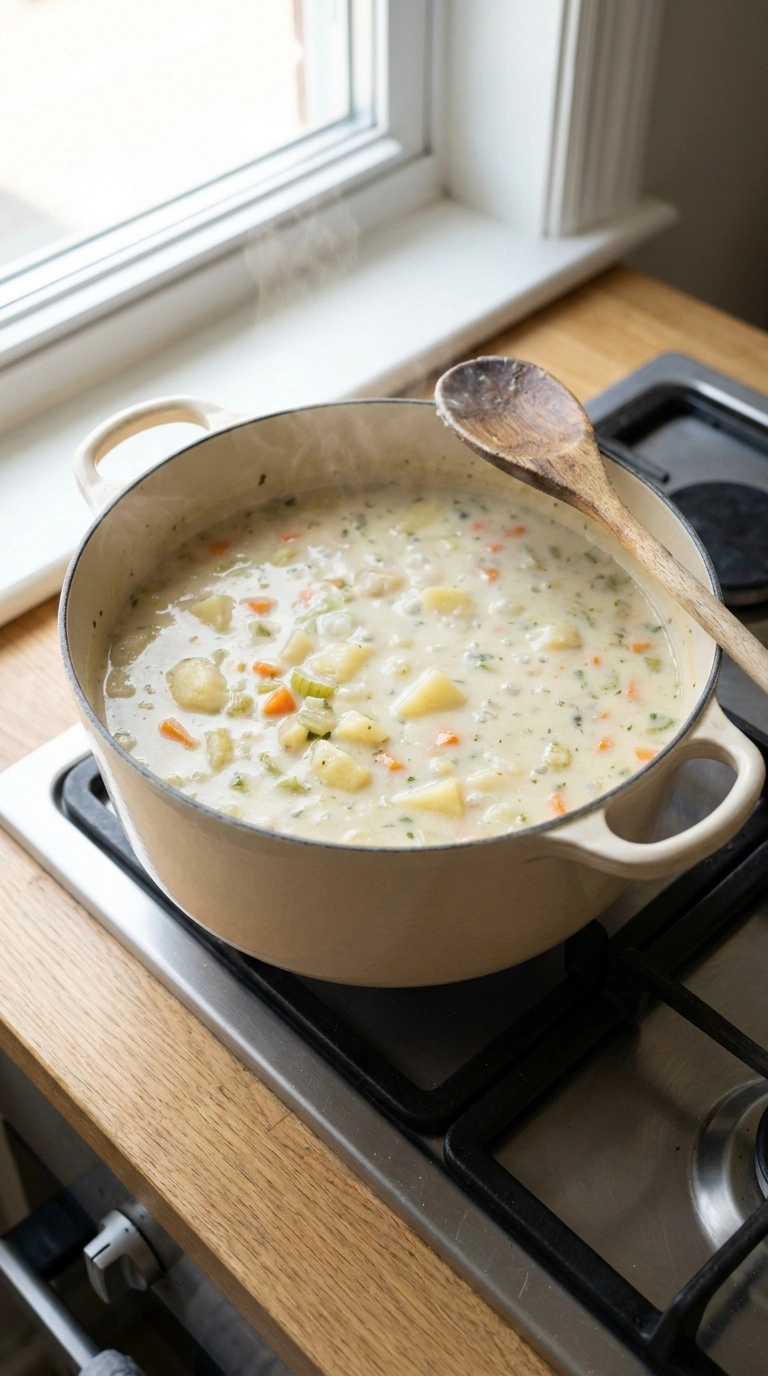 Cooking instructions for potato chowder