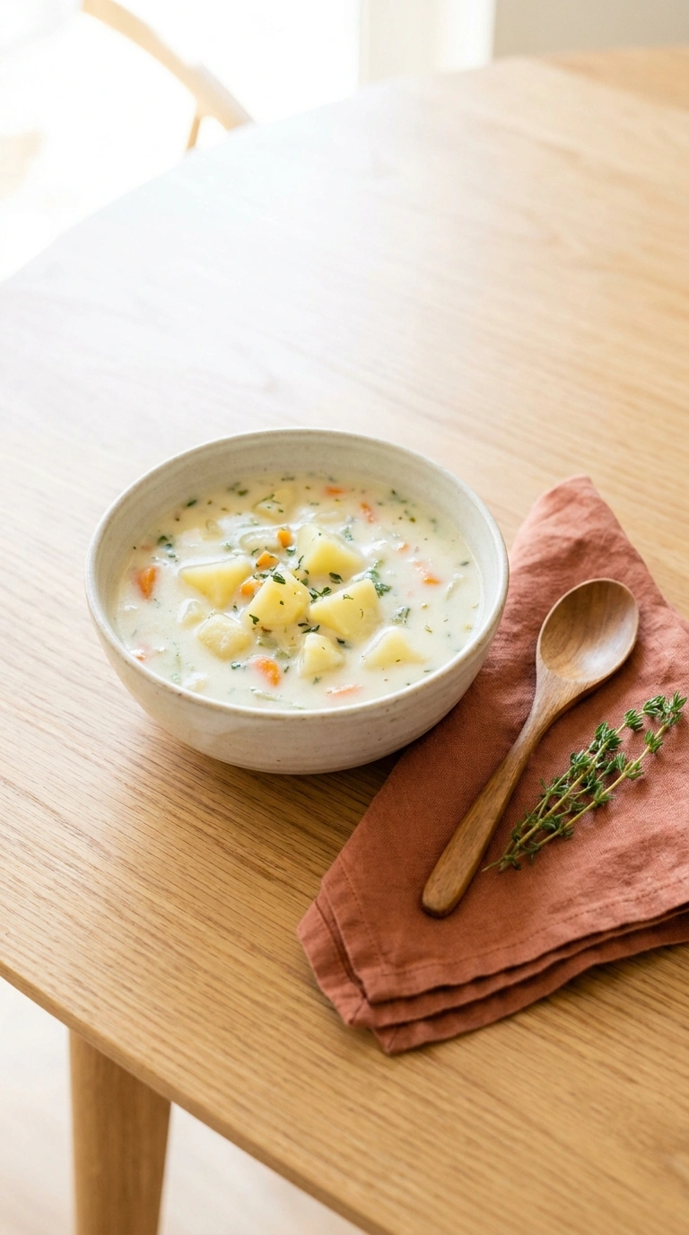 potato chowder ready to serve