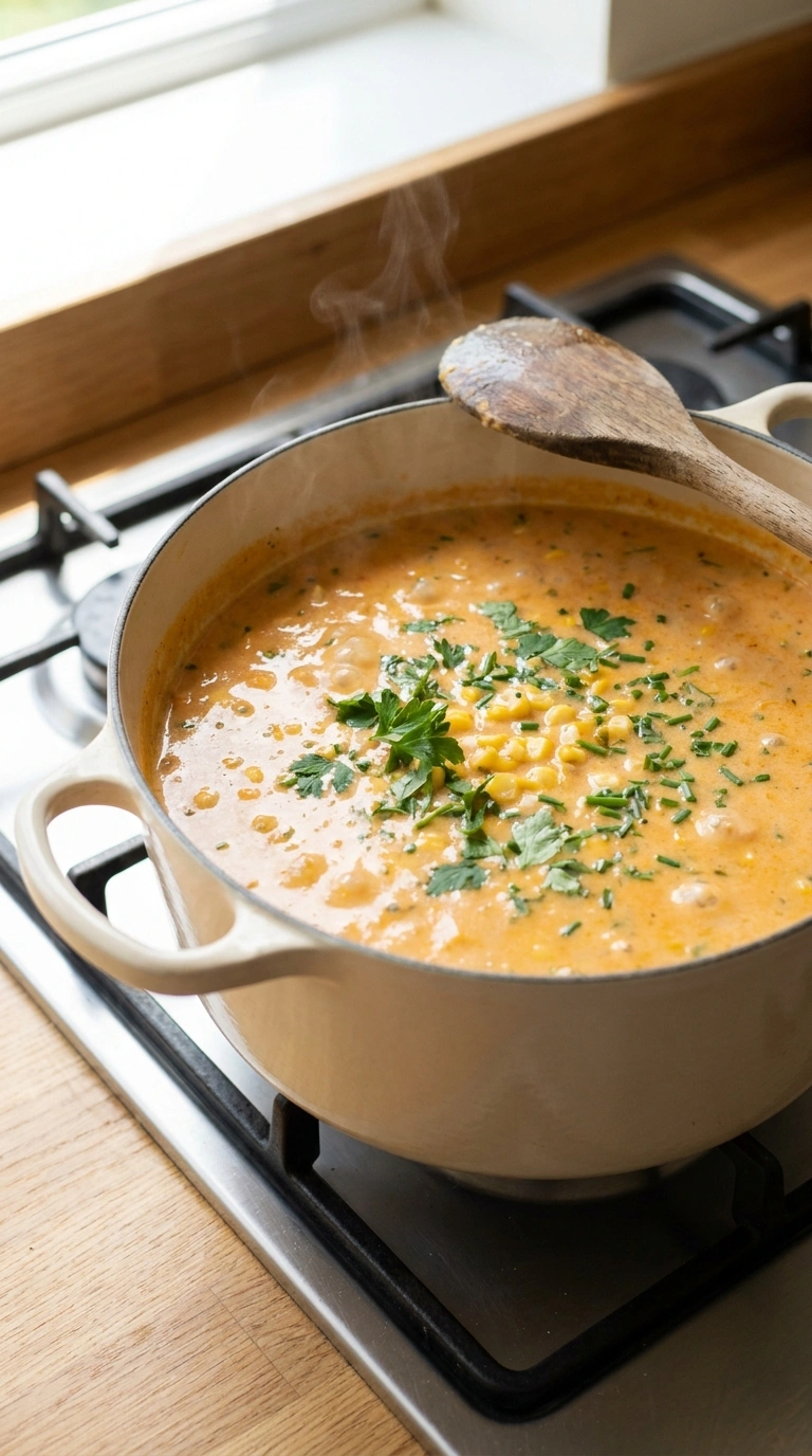 Cooking instructions for sweet potato chowder