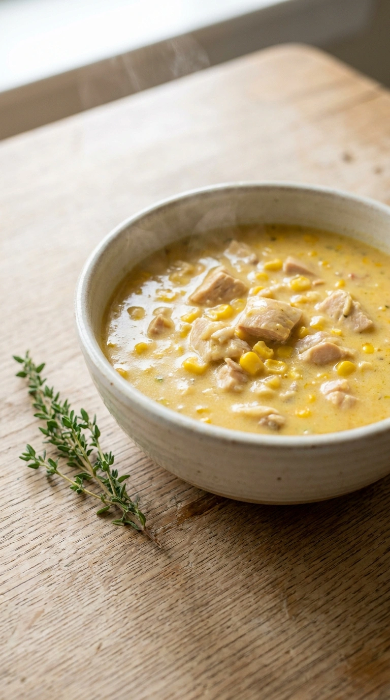Loaded Chicken Corn Chowder | 40-Min Cozy Family Comfort Dinner