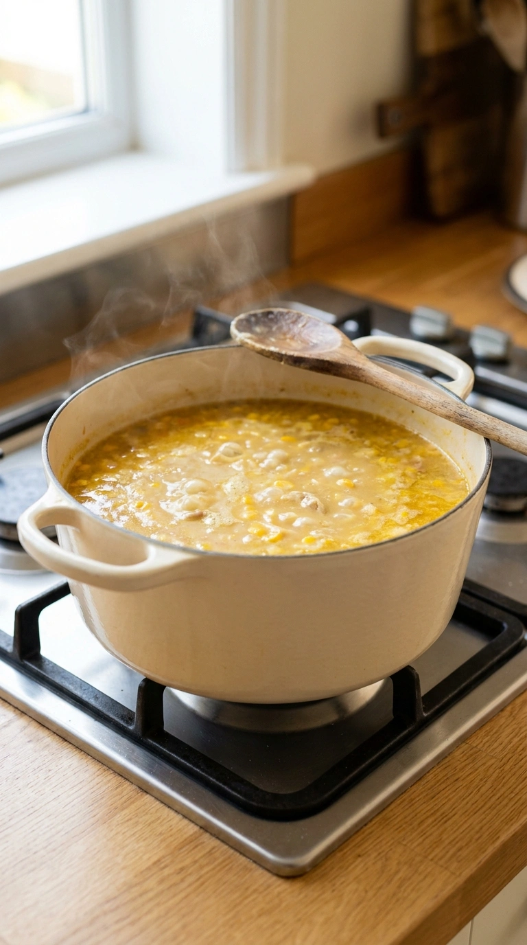 Cooking instructions for chicken corn chowder