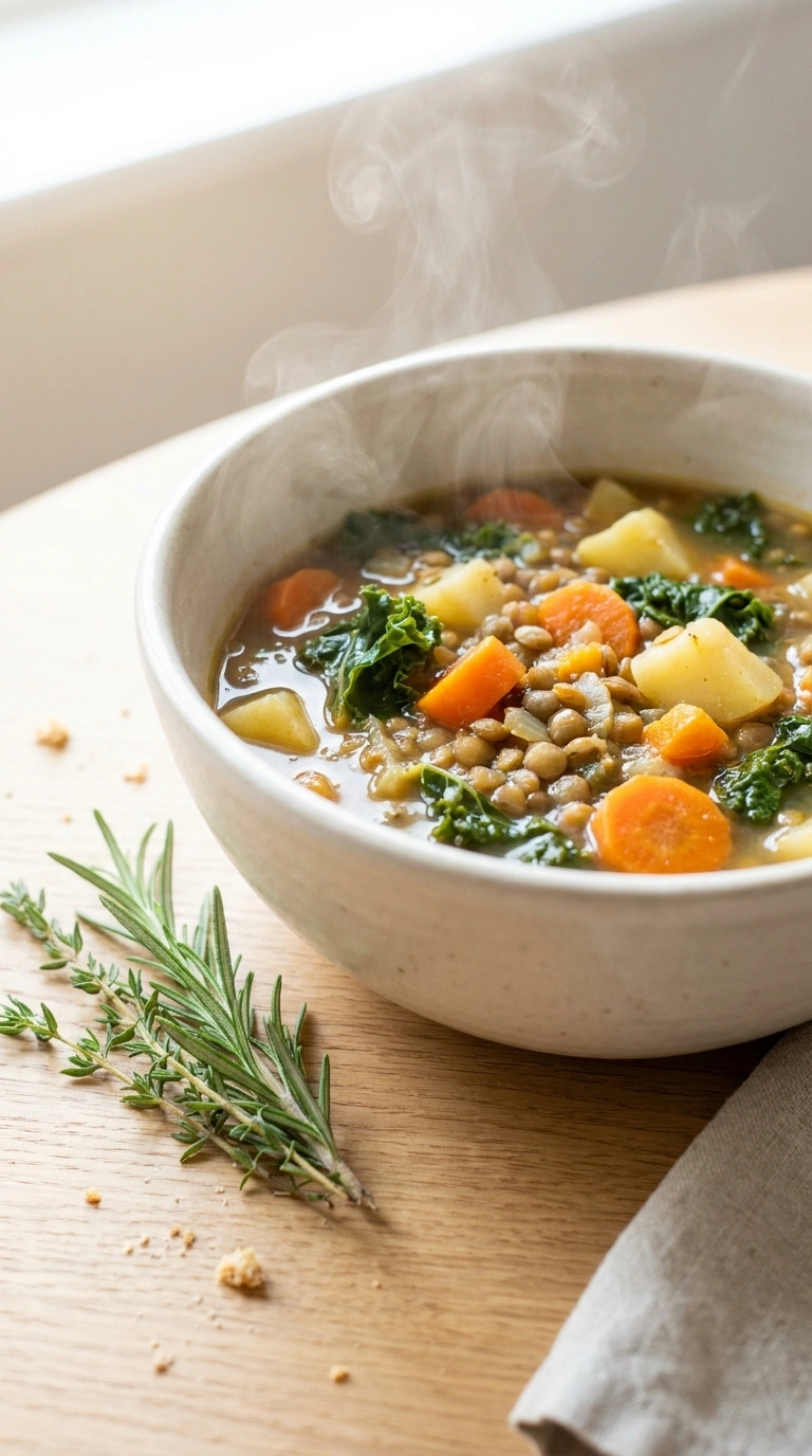 Hearty Lentil Soup | 40-Min Cozy Family Comfort Bowl