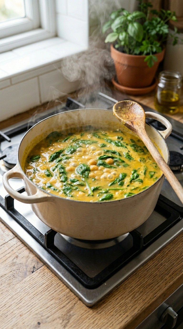 Cooking instructions for chickpea soup