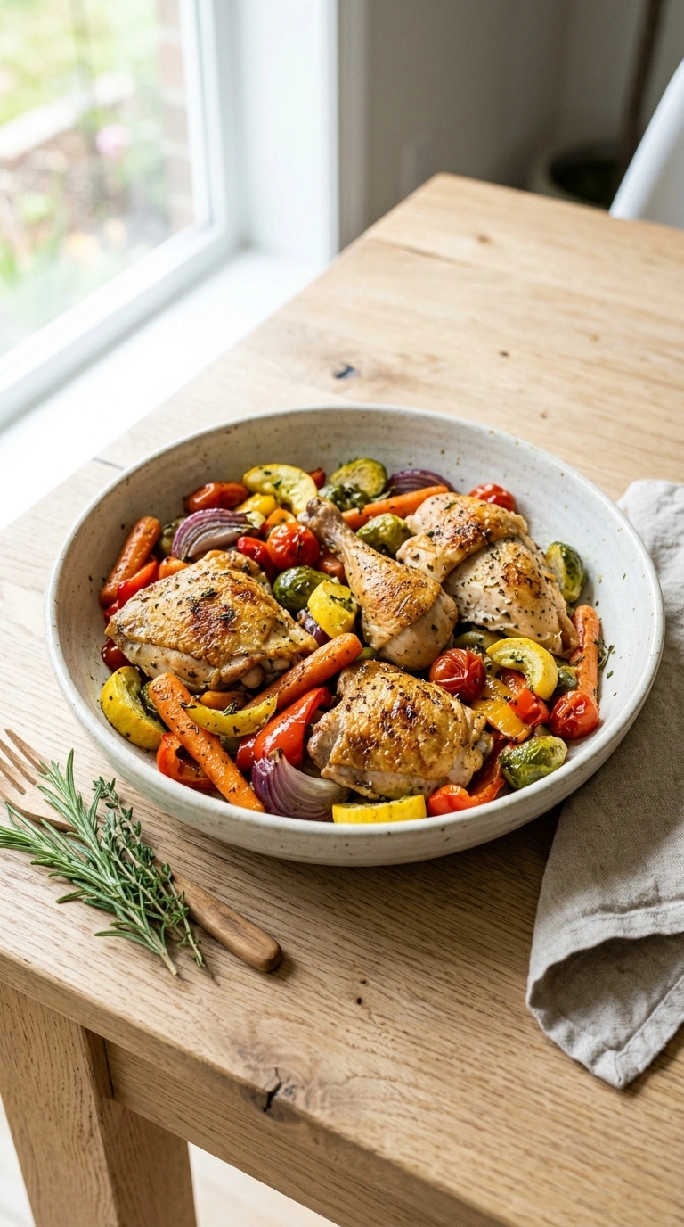 Golden Sheet Pan Chicken and Veggies | 35-Min Family Dinner
