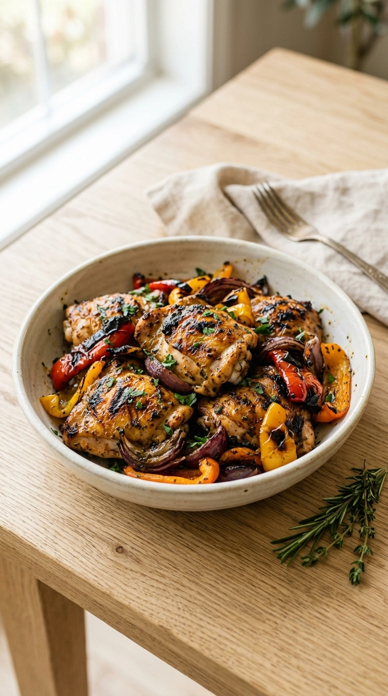 Smoky Sheet Pan Chicken Fajitas | 30-Min Family Weeknight Dinner
