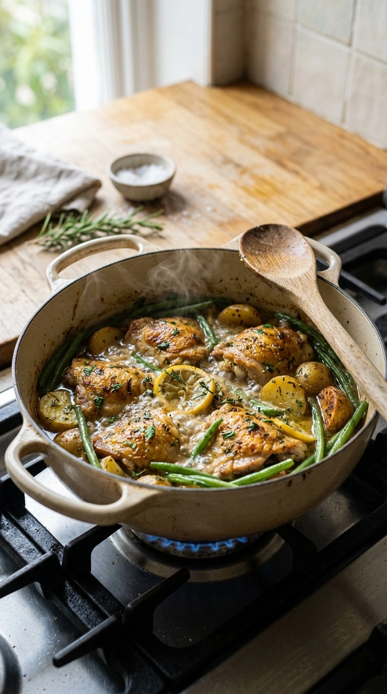 Cooking instructions for sheet pan lemon chicken