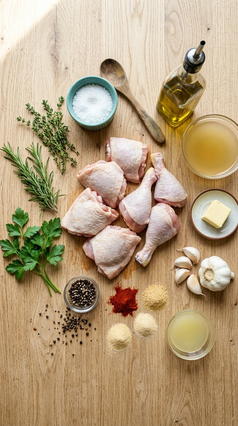 Ingredients for baked chicken breast