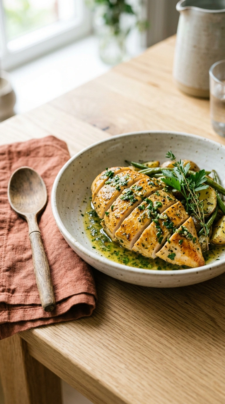 baked chicken breast ready to serve