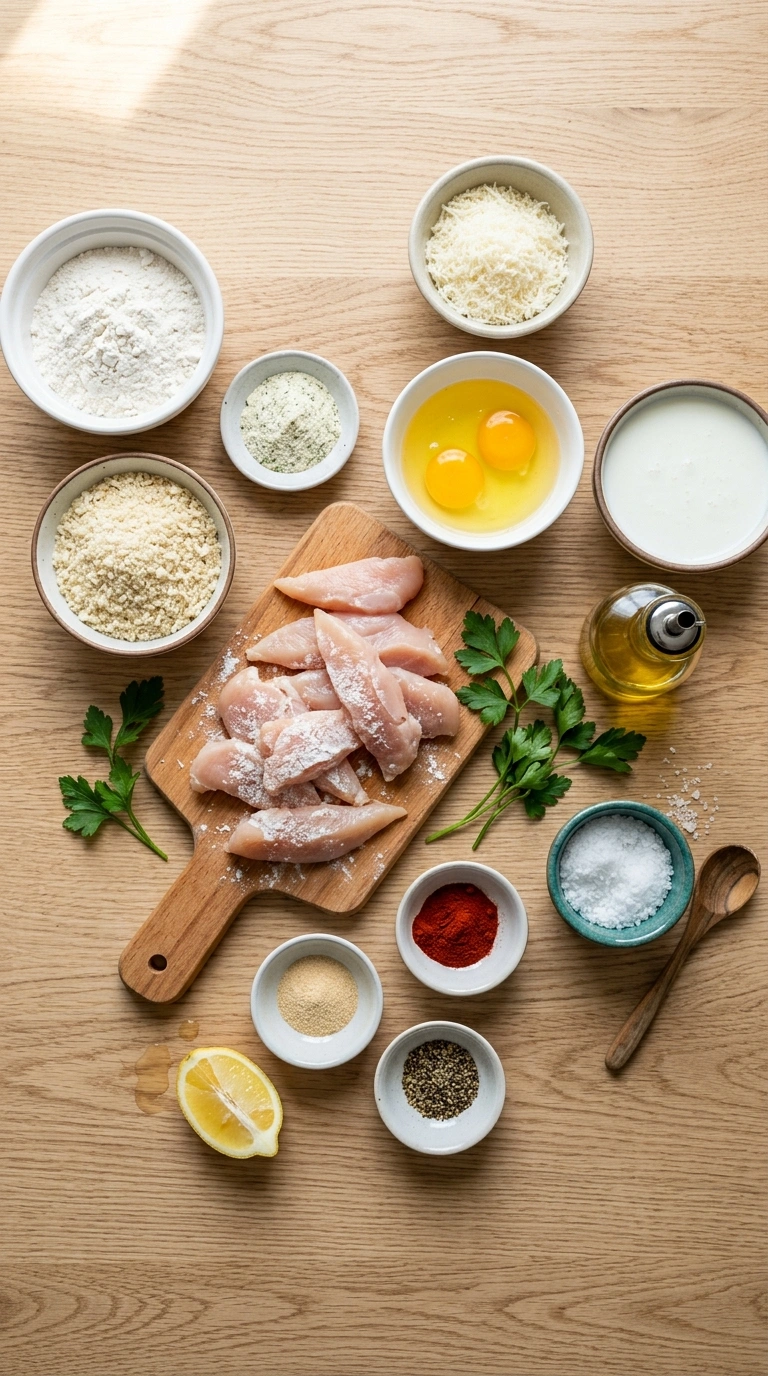 Ingredients for baked ranch chicken