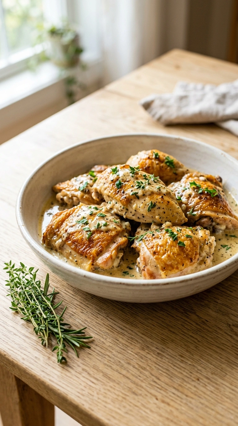 Buttery Garlic Skillet Chicken | 25-Min Easy Family Dinner