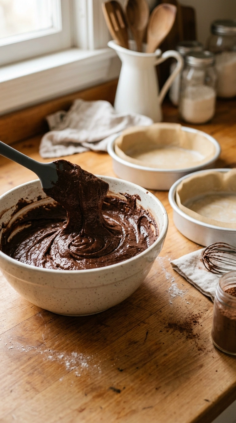 Cooking instructions for chocolate caramel cake