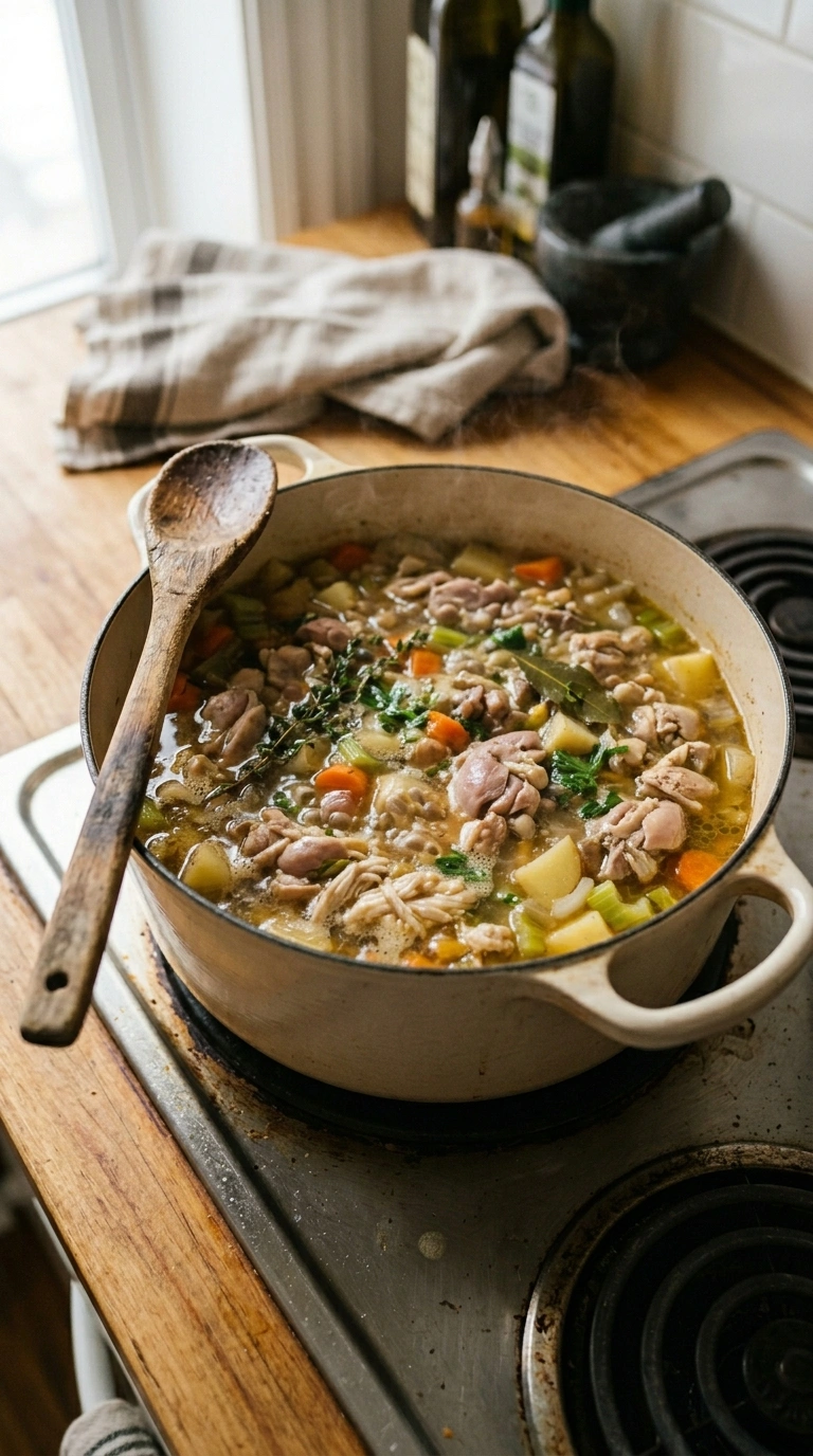 Cooking instructions for one pot chicken stew