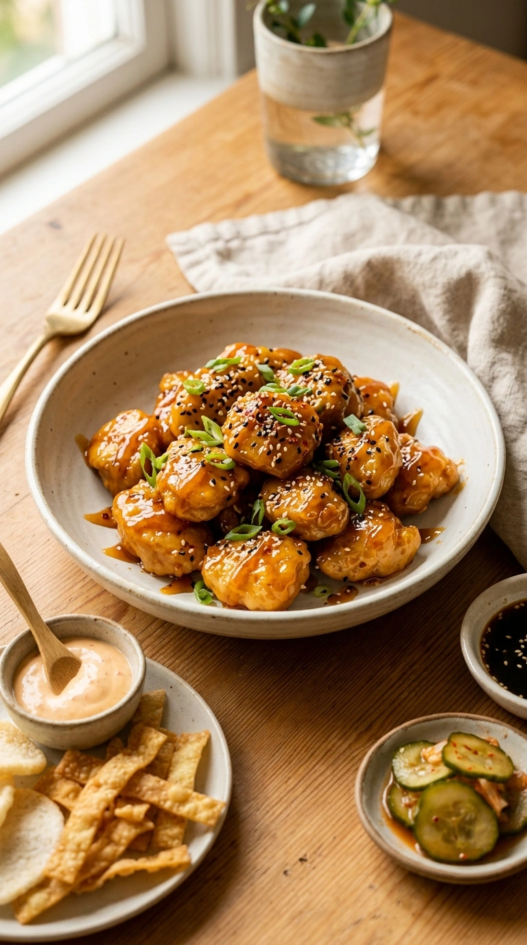 Sticky Honey Garlic Chicken Bites | 25-Min Easy Family Dinner