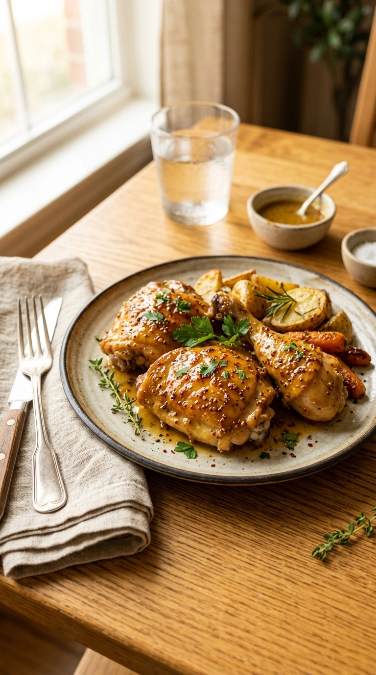 Glazed Honey Mustard Chicken | 30-Min Family Weeknight Dinner