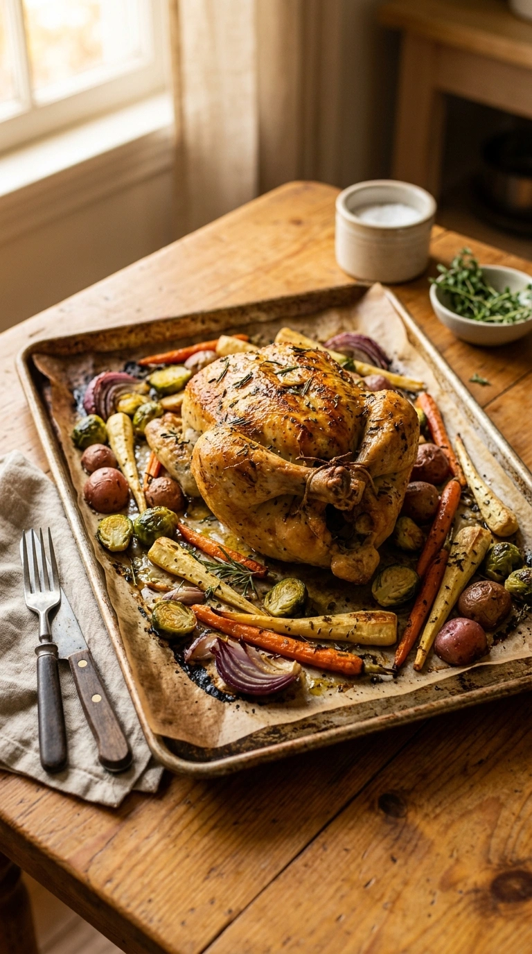 Golden Back-to-School Sheet Pan Dinner | 30-Min Family Weeknight
