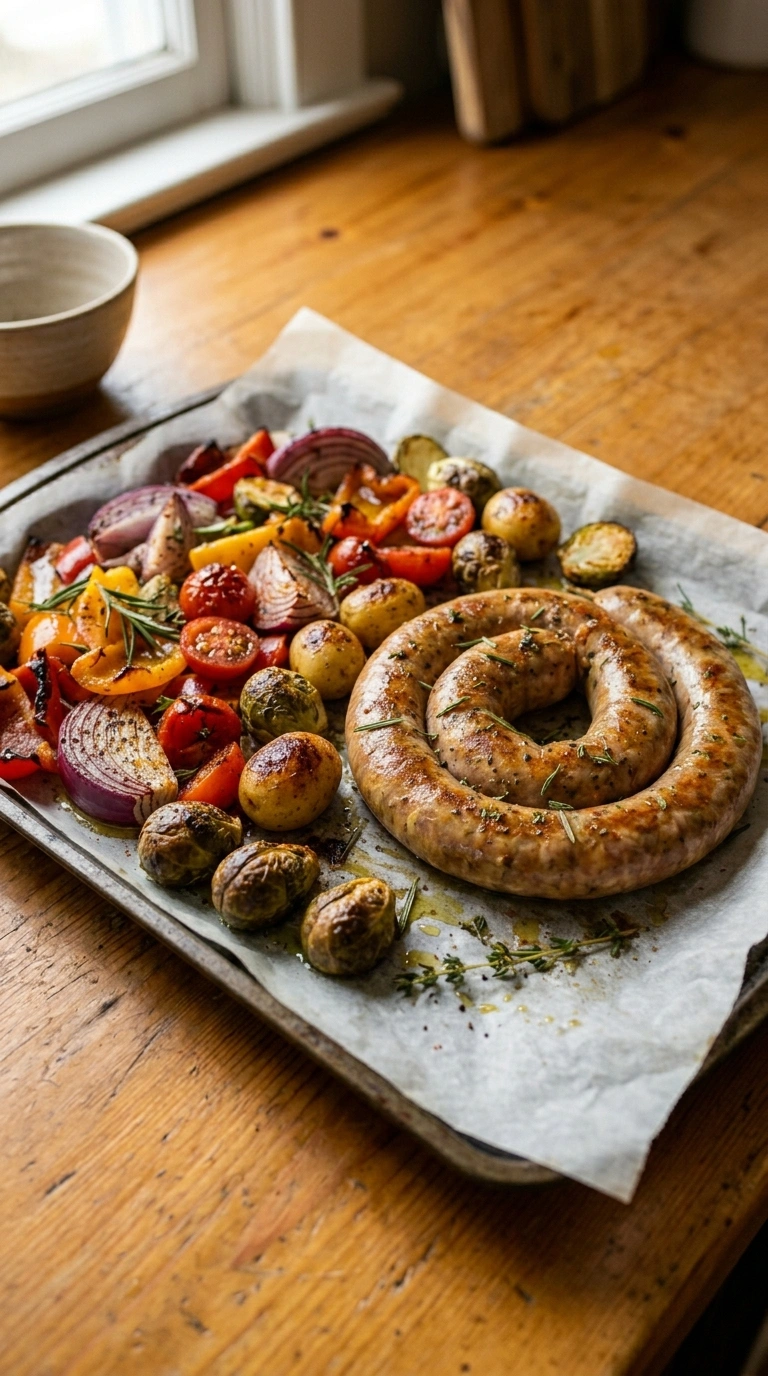 Cooking instructions for sheet pan chicken sausage