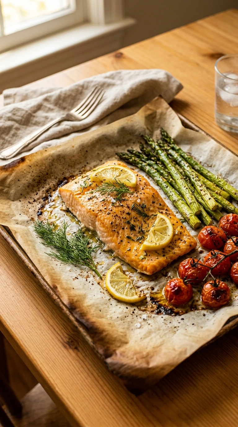 Flaky Sheet Pan Salmon Dinner | 25-Min Back-to-School Family