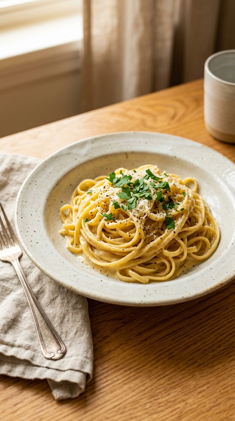 Silky Creamy Garlic Pasta | 20-Min Easy Family Weeknight Dinner