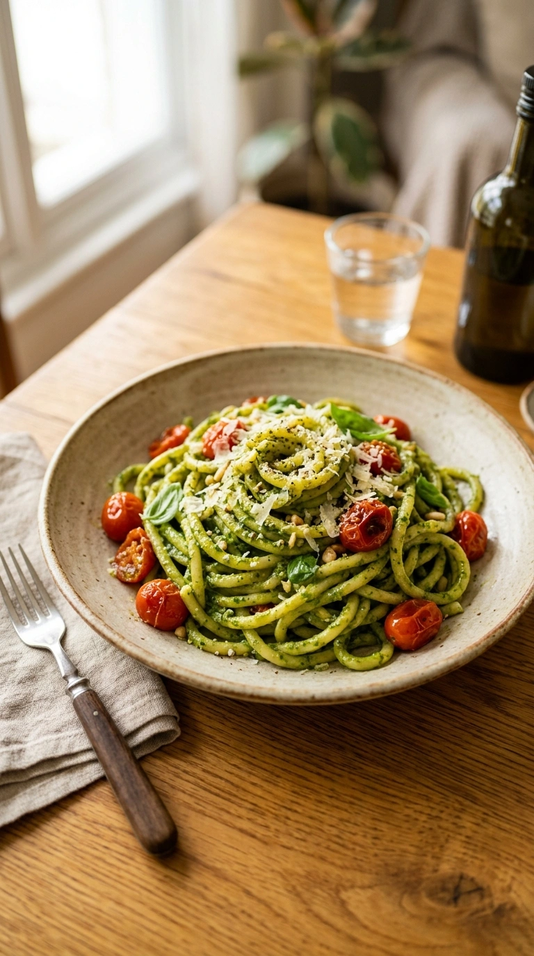 Fresh Weeknight Pesto Pasta | 20-Min Easy Family Weeknight Dinner