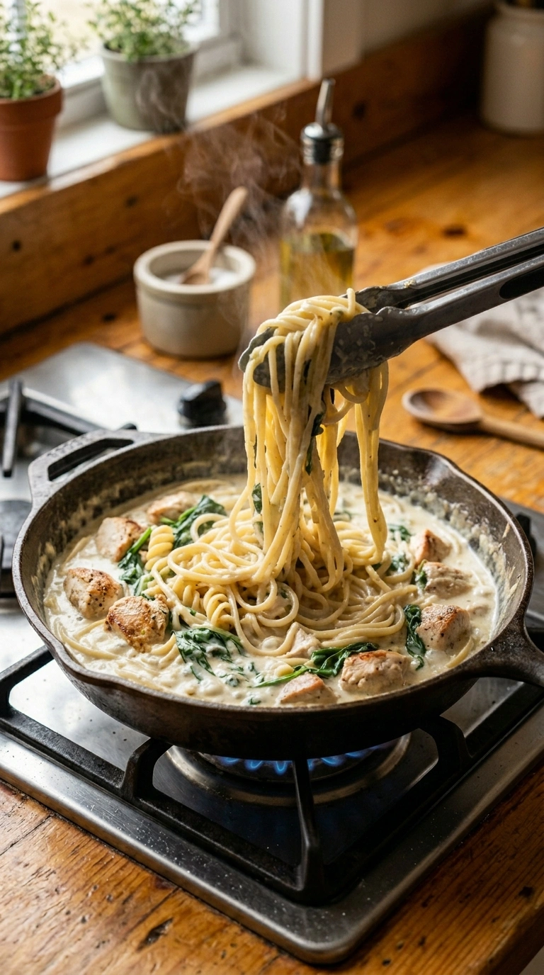 Cooking instructions for 30 minute pasta dinner