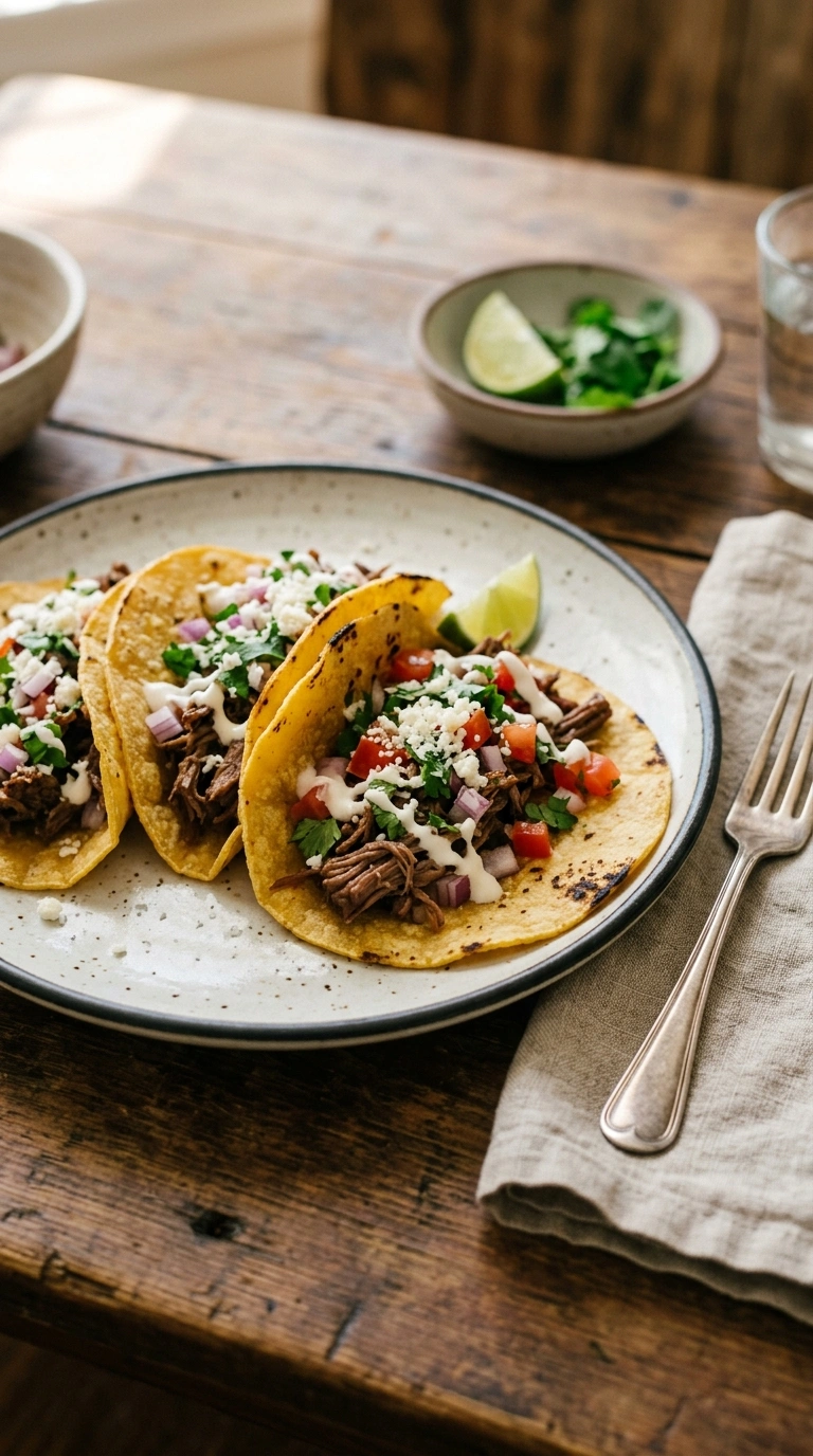 30 minute taco dinner ready to serve