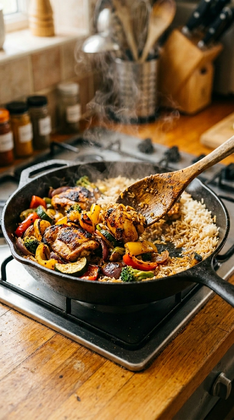 Cooking instructions for 30 minute stir fry dinner