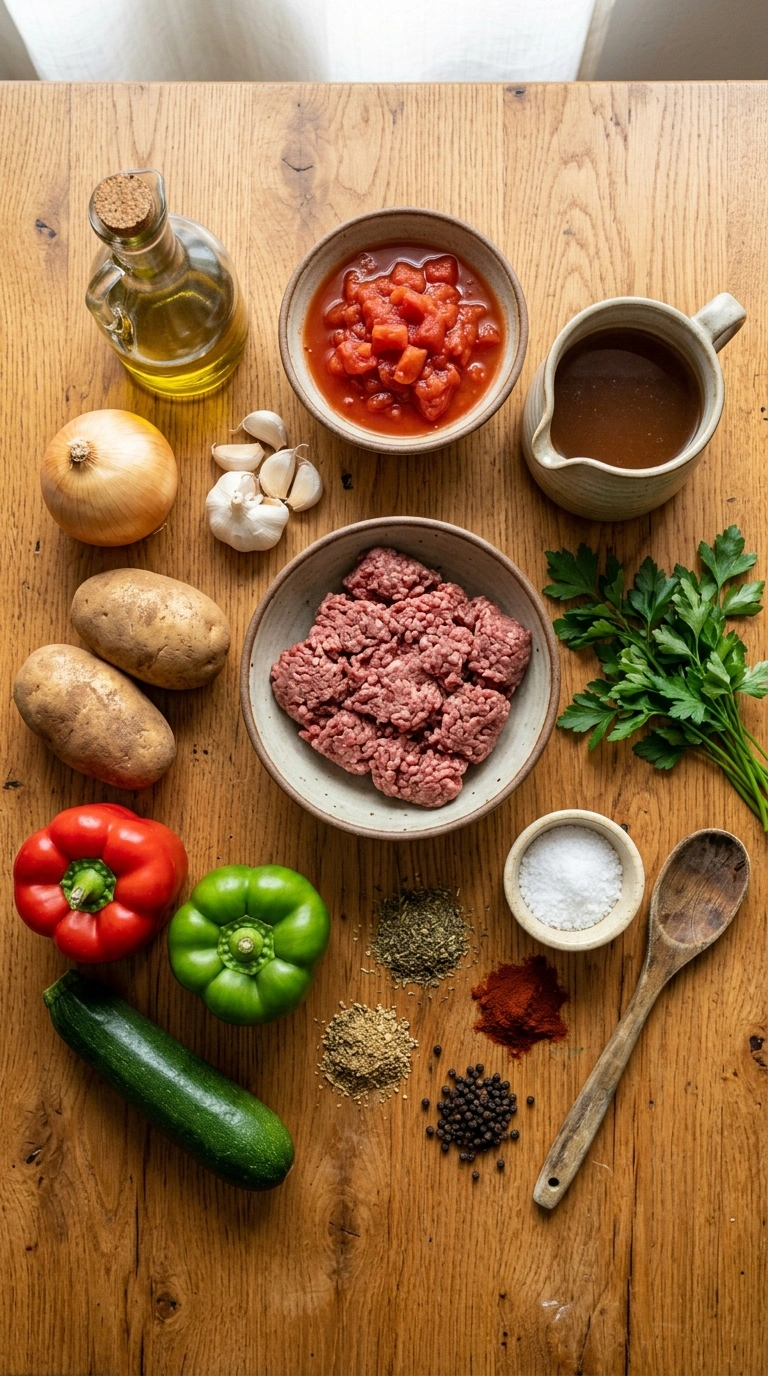 Ingredients for soccer night dinner