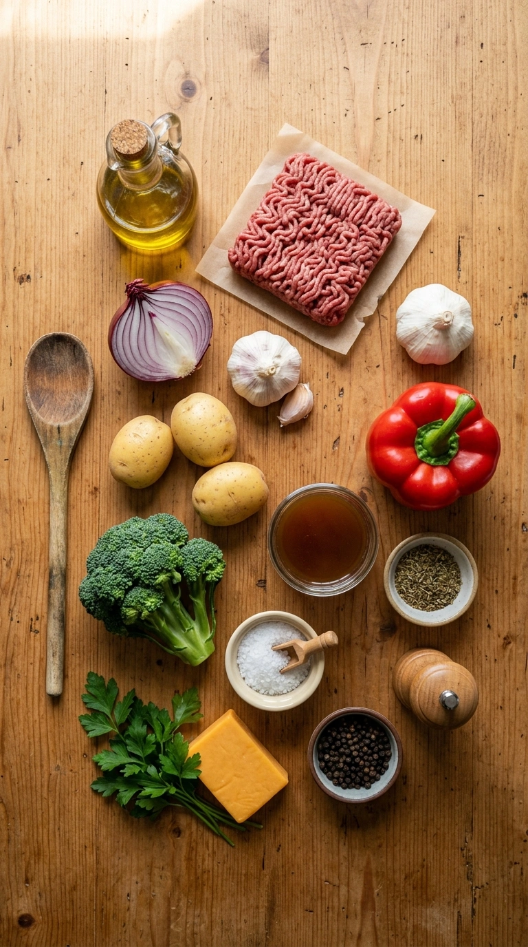 Ingredients for homework night dinner