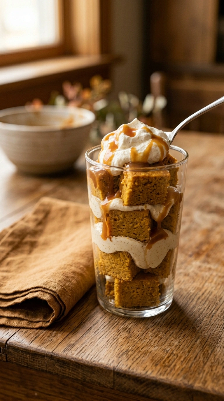 no bake pumpkin cheesecake bars ready to serve