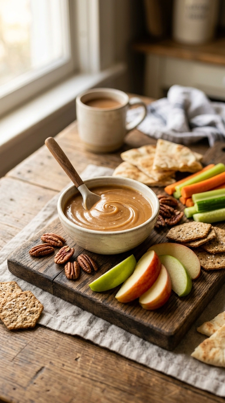 no bake caramel apple dip ready to serve