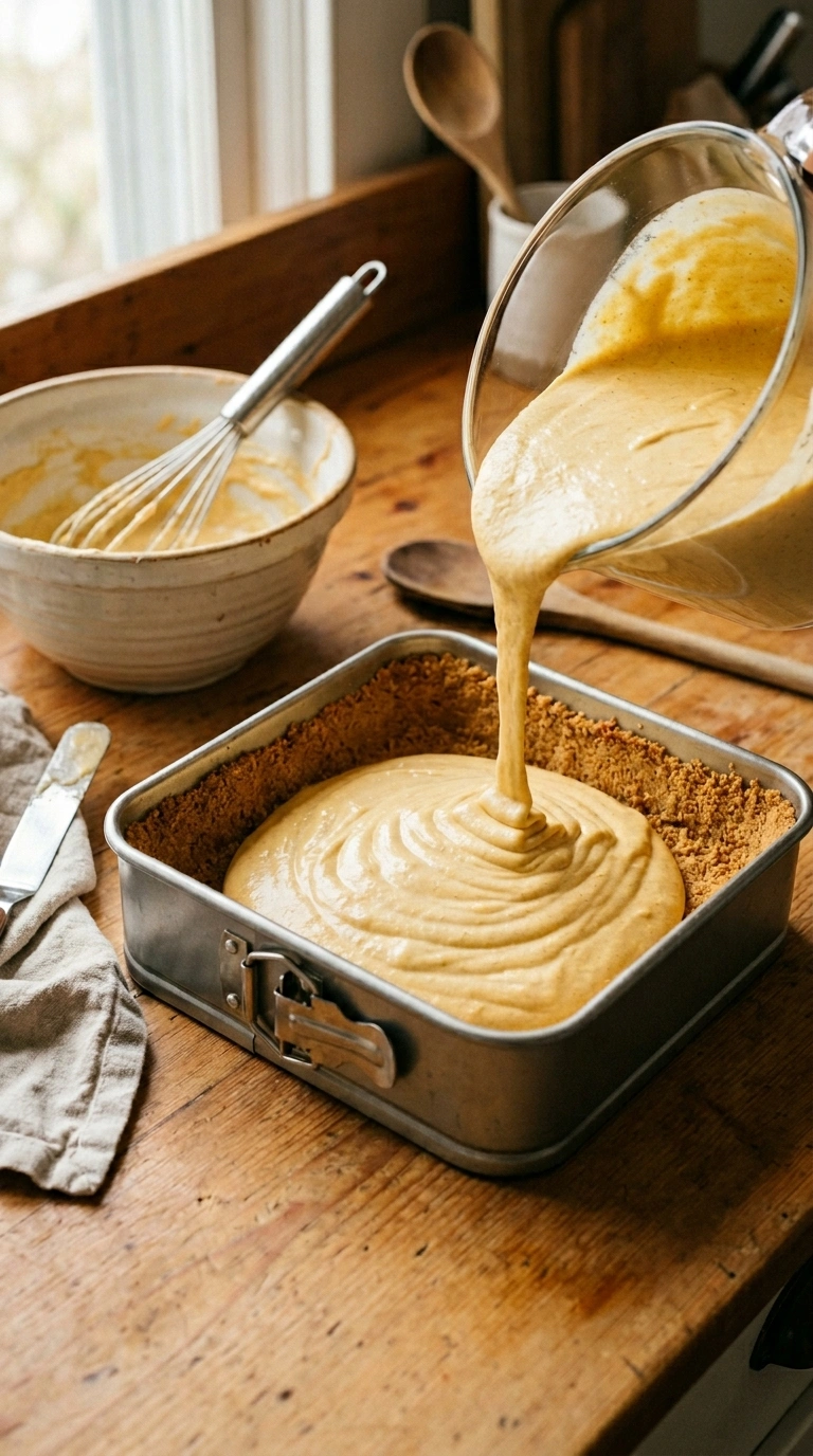 Cooking instructions for pumpkin cheesecake bars