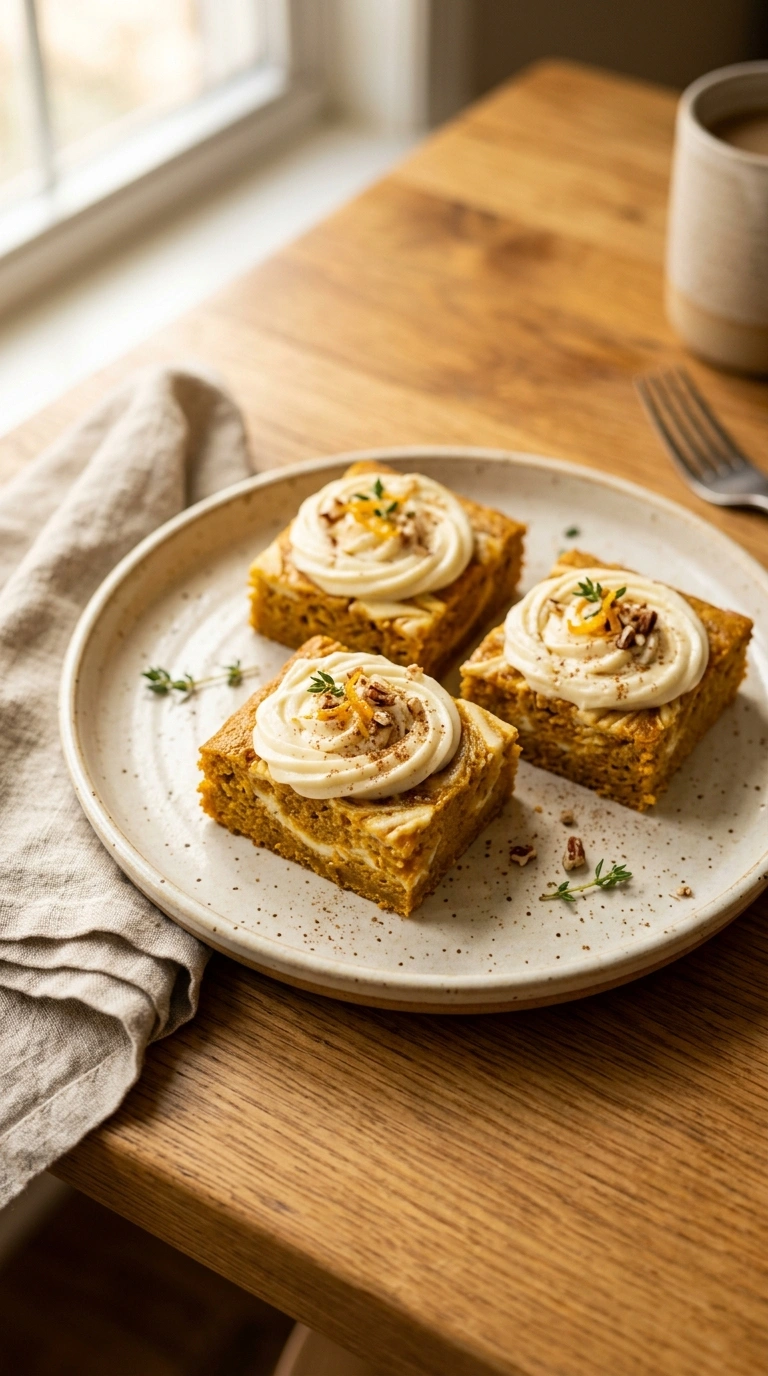 Swirled Pumpkin Cream Cheese Bars | Easy Cozy Fall Family Dessert
