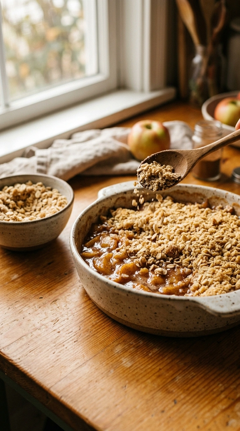 Cooking instructions for apple crisp