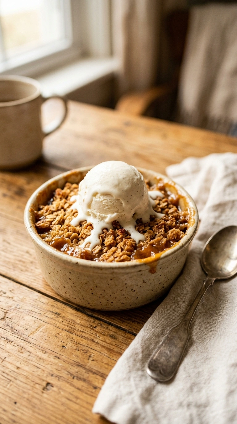 Gooey Caramel Apple Crisp | Easy Cozy Fall Family Dessert