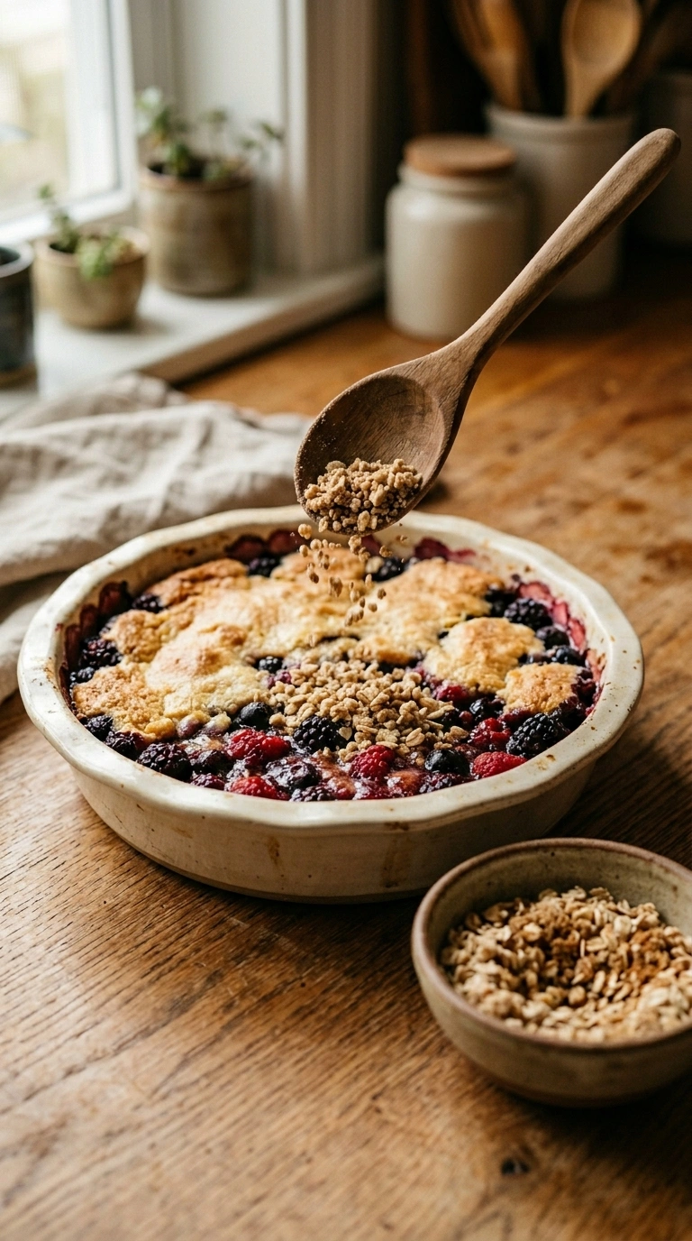 Cooking instructions for apple cobbler