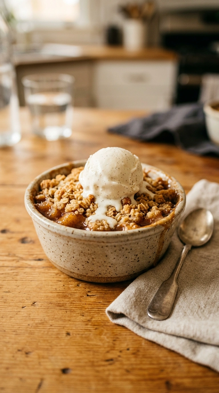 Toasty Apple Oat Crumble | Easy Cozy Fall Family Dessert