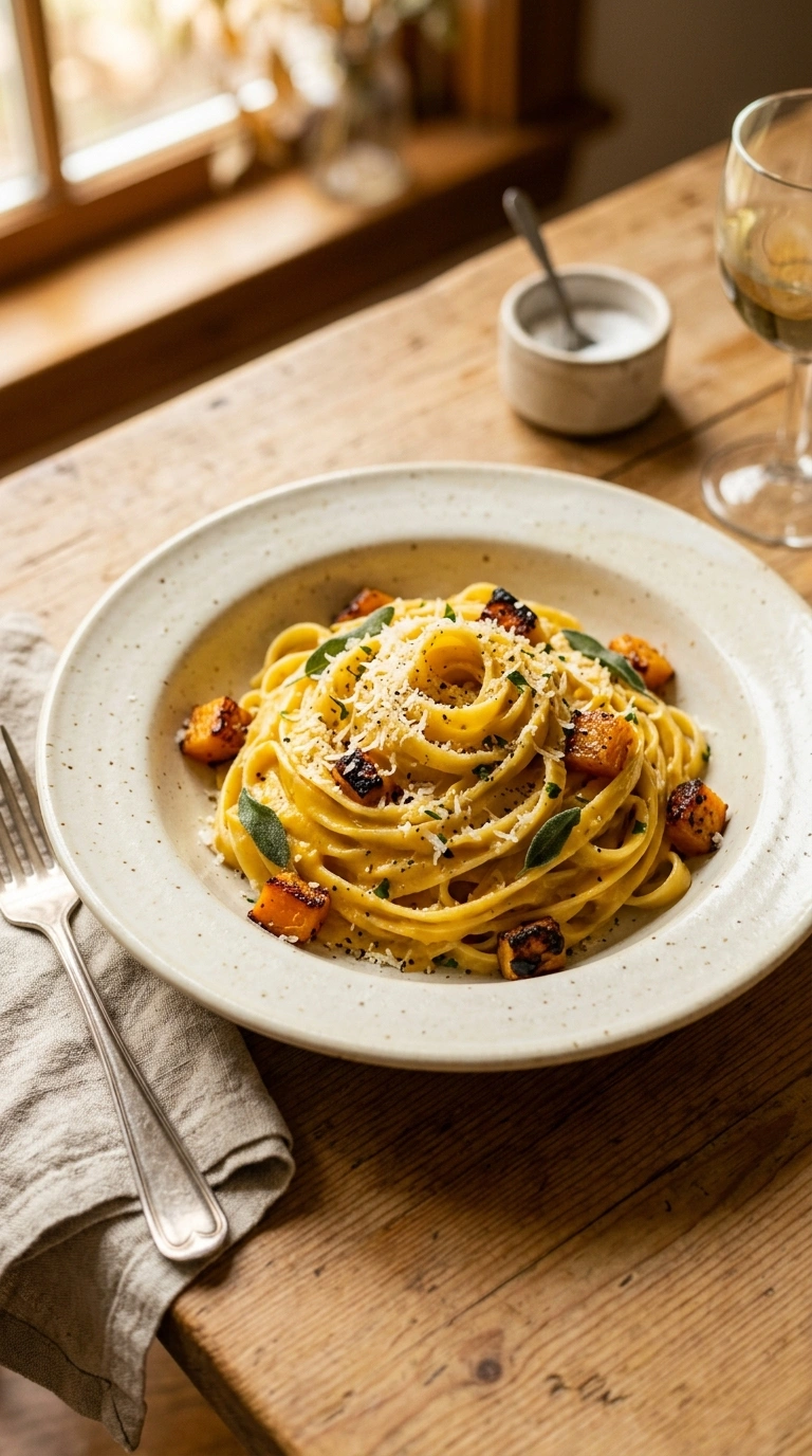 Creamy Butternut Squash Pasta | 30-Min Cozy Fall Family Dinner