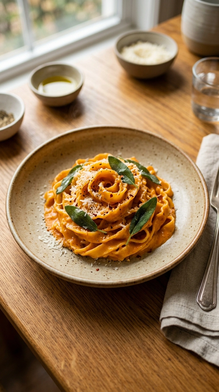 Velvety Pumpkin Pasta | 30-Min Cozy Fall Family Dinner