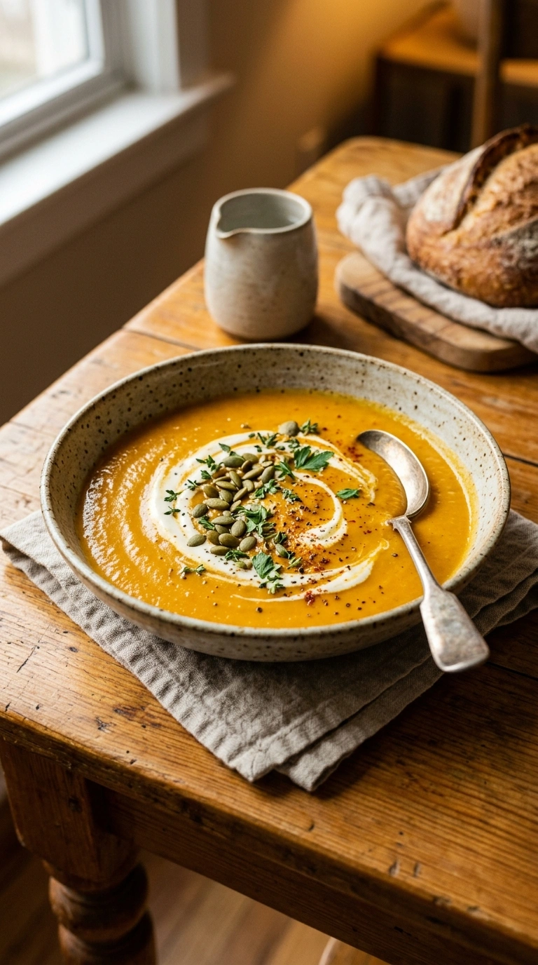 Creamy Hearty Pumpkin Soup | 30-Min Easy Family Fall Comfort Bowl