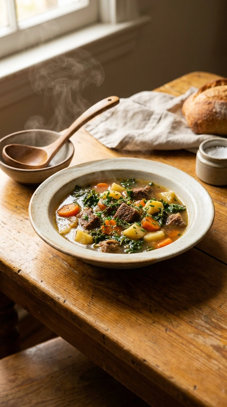 Hearty Savory Hamburger Soup | 40-Min Easy Family Fall One-Pot Bowl
