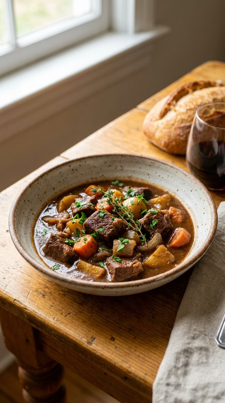 Hearty Savory Beef Stew | 90-Min Easy Family Fall Comfort Sunday Dinner