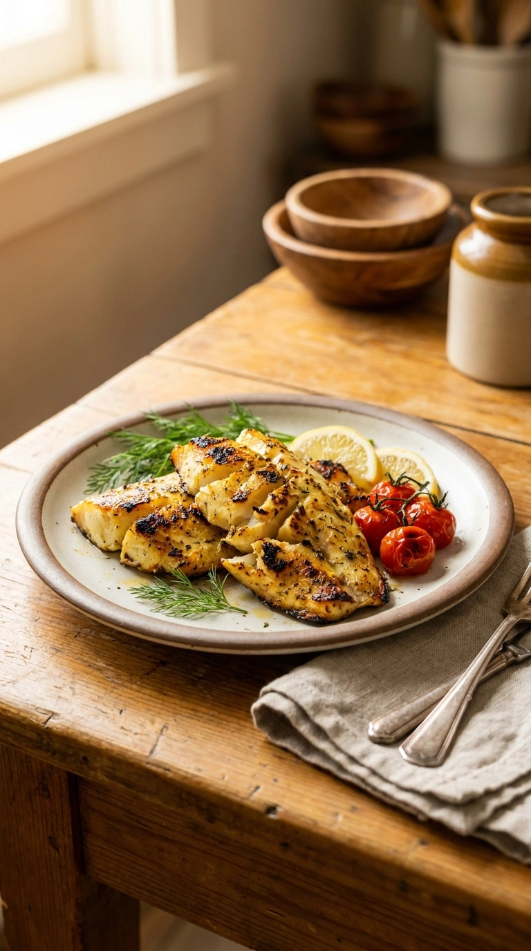 Flaky Smoky Grilled Cod | 25-Min Easy Family Fall Dinner