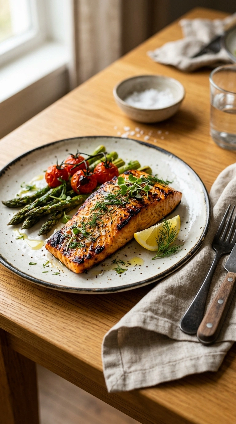 Smoky Tender Grilled Salmon | 25-Min Easy Family Fall Dinner