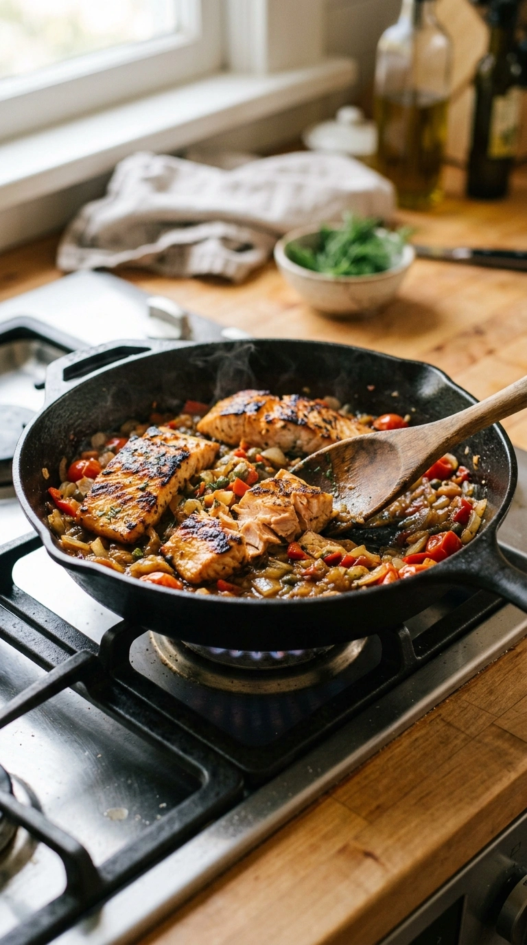 Cooking instructions for smoky tender grilled salmon