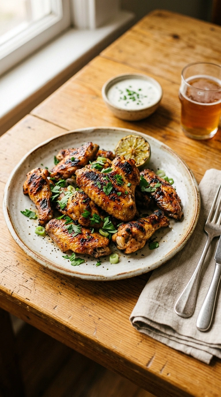 Juicy Smoky Tailgate Grilled Chicken Wings | 35-Min Family Fall Football Game Day